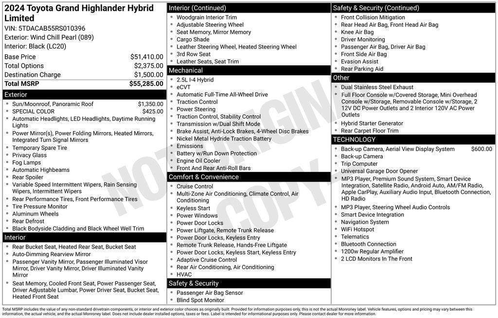 2024 Toyota Grand Highlander Hybrid XLE