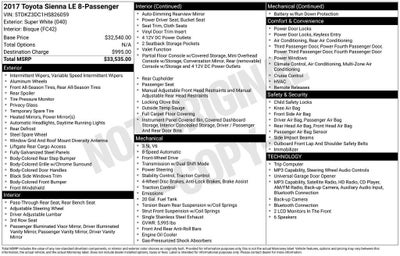 2017 Toyota Sienna LE Auto Access Seat