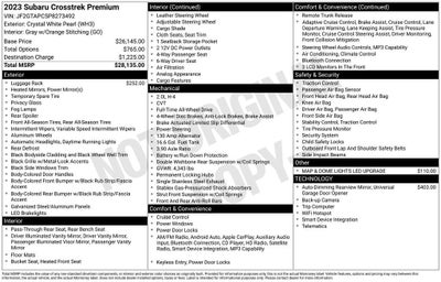 2023 Subaru Crosstrek Premium