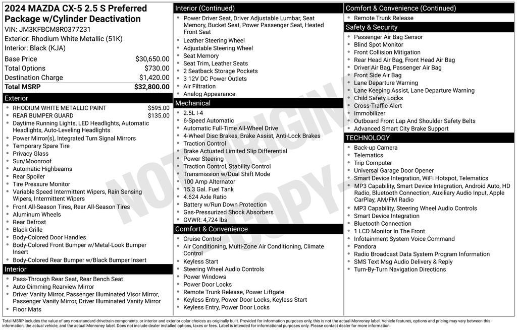 2024 Mazda Mazda CX-5 2.5 S Preferred