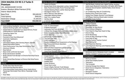 2024 Mazda Mazda CX-90 3.3 Turbo S Premium
