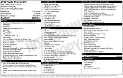 2022 Toyota 4Runner SR5