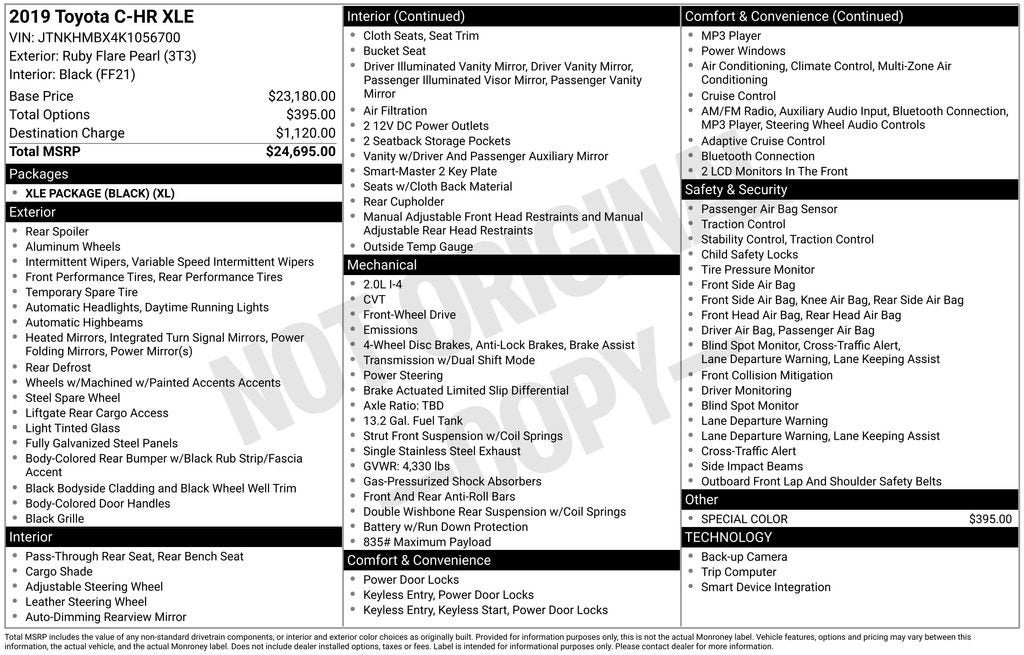 2019 Toyota C-HR XLE
