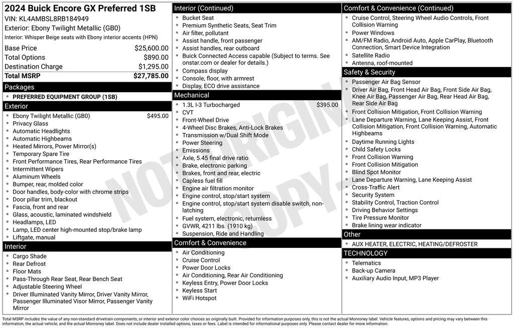 2024 Buick Encore GX Preferred