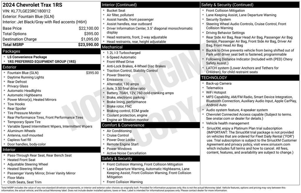 2024 Chevrolet Trax 1RS