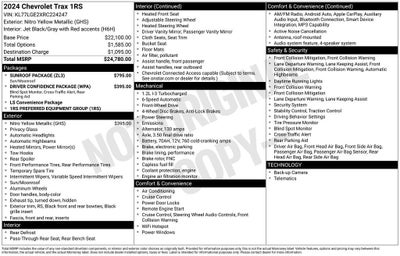 2024 Chevrolet Trax 1RS