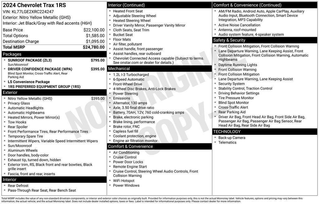 2024 Chevrolet Trax 1RS