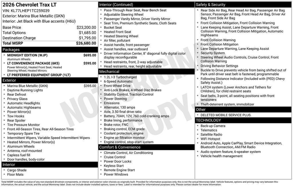 2026 Chevrolet Trax LT - Photo 6