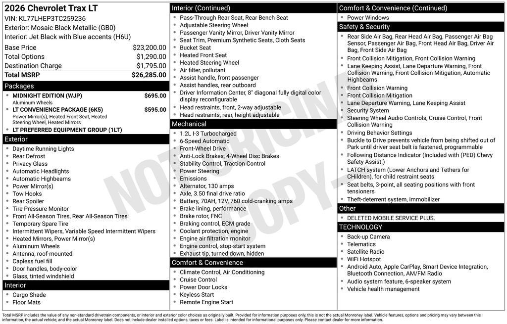 2026 Chevrolet Trax LT