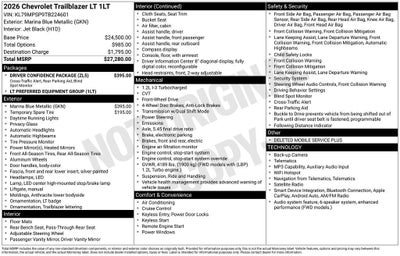 2026 Chevrolet Trailblazer LT