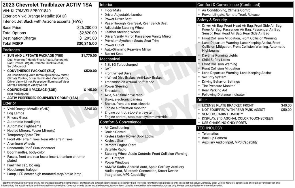 2023 Chevrolet Trailblazer ACTIV