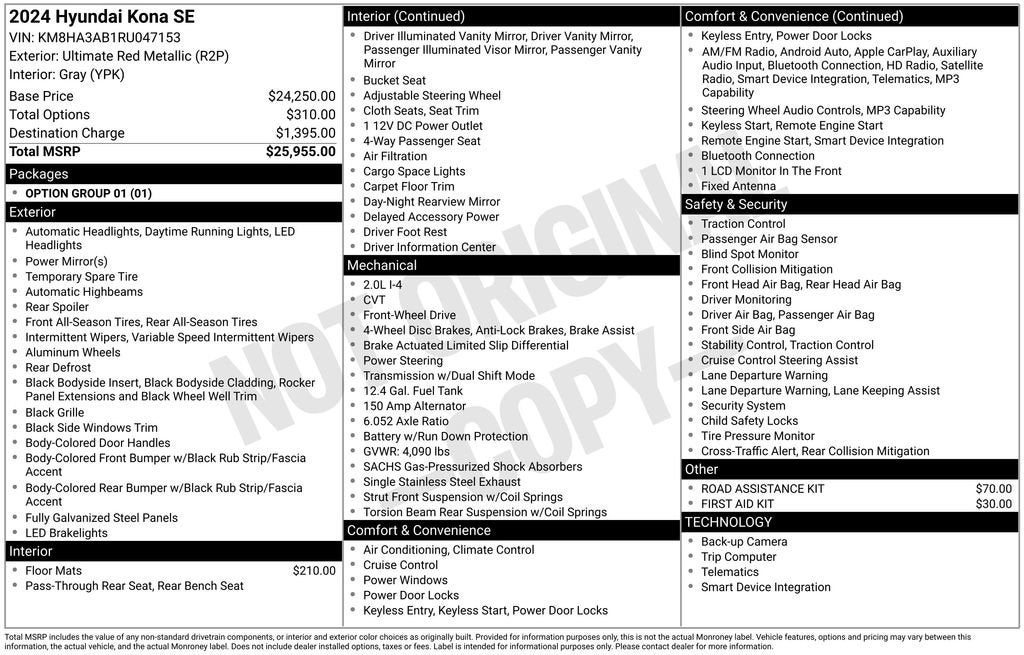 2024 Hyundai Kona SE