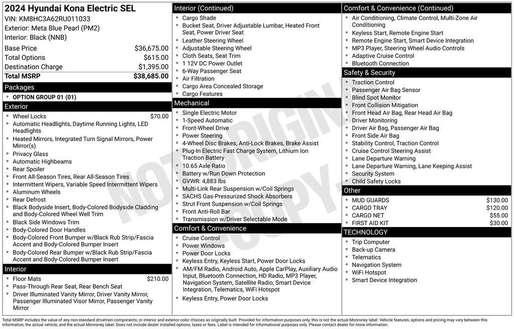 2024 Hyundai Kona Electric SEL
