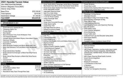2021 Hyundai Tucson Value
