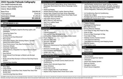 2022 Hyundai Palisade Calligraphy