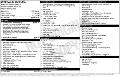 2023 Hyundai Elantra SEL