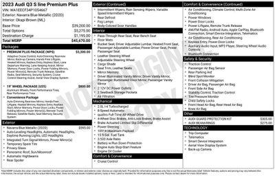 2023 Audi Q3 S line Premium Plus