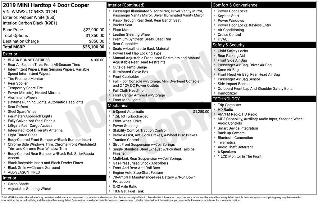 2019 MINI Hardtop 4 Door Cooper