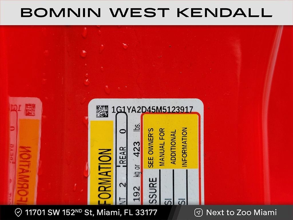 2021 Chevrolet Corvette Stingray 1LT