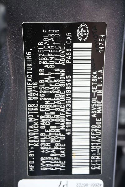 2016 Toyota Camry XLE