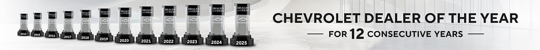 Dealer of the year 11 consecutive years
