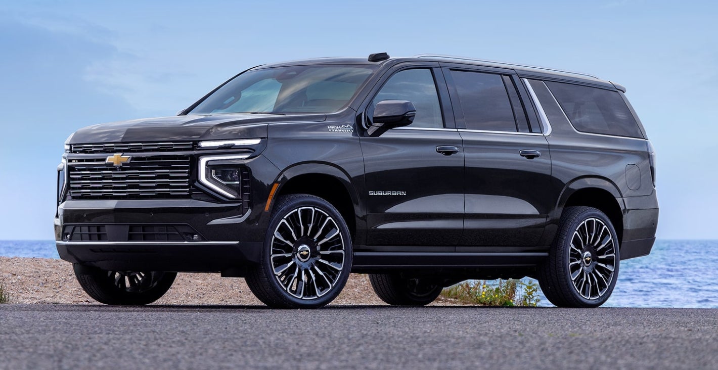 2026 Chevy Suburban Side View in Black