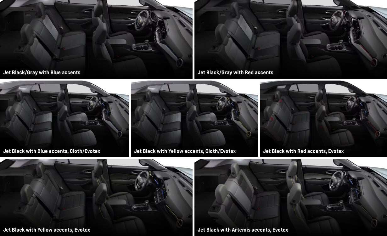 2026 Chevy Trax Interior Colors