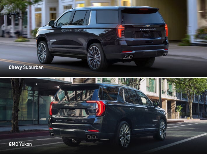 2026 Chevy Suburban vs. 2026 GMC Yukon Engine Options & Performance